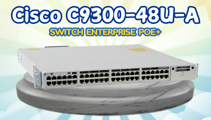 Cisco C9300-48U-A: Switch Enterprise POE+ Terbaik!