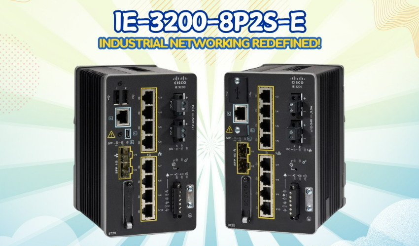 Cisco IE-3200-8P2S-E: Switch Tangguh untuk Smart Factory!