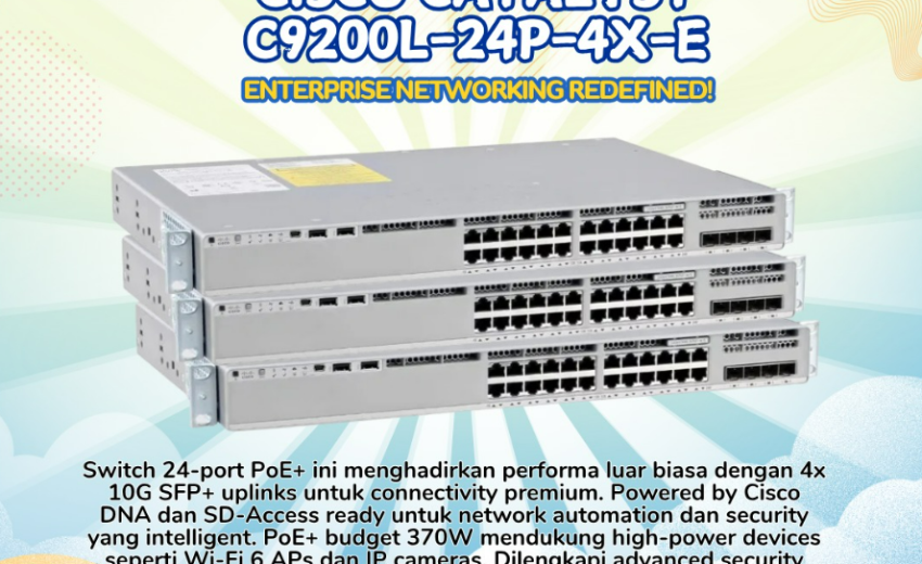 Cisco Catalyst C9200L-24P-4X-E: ENTERPRISE NETWORKING!